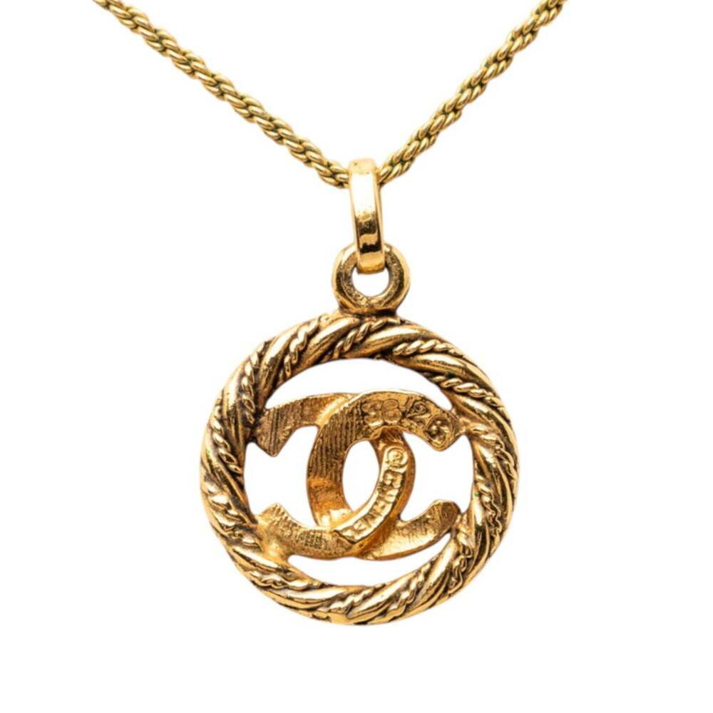 CHANEL Gold Logo Necklace - Picture 2 of 7